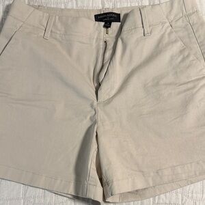 Banana Republic Light Beige Cotton Chino Bermuda Shorts